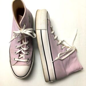 Converse All Stars High Top Sneakers 9 Light Purple Casual Streetwear